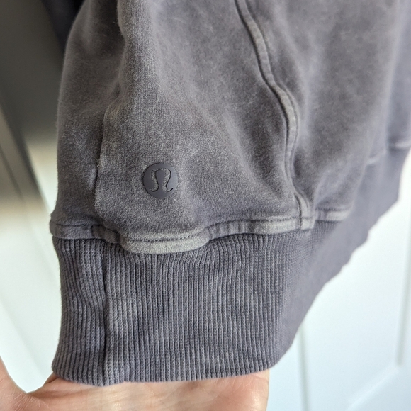 Lululemon Washed Blue Scuba Pullover Hoodie sz 10 - Picture 4 of 6